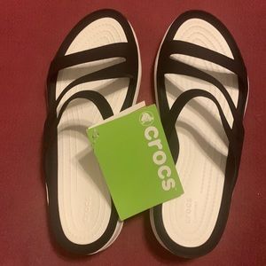 Crocs Water Sandals. NWT Black Size 7W